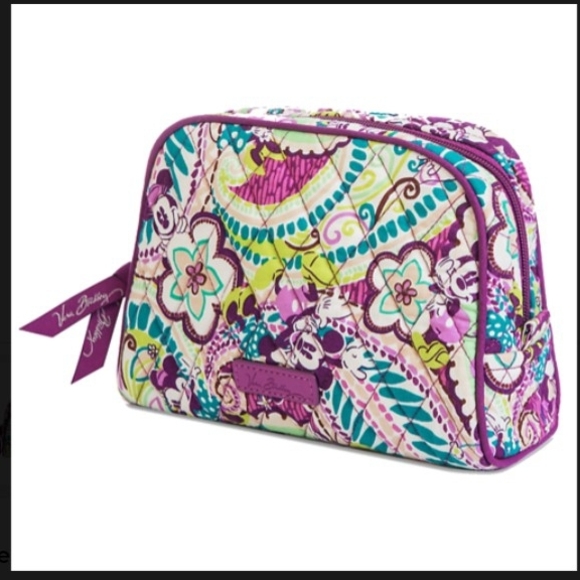 Vera Bradley Handbags - Vera Bradley x Disney Plums Up Cosmetic Bag Theme Park Original Retired Print